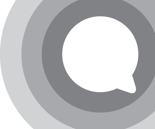 footer speech bubble